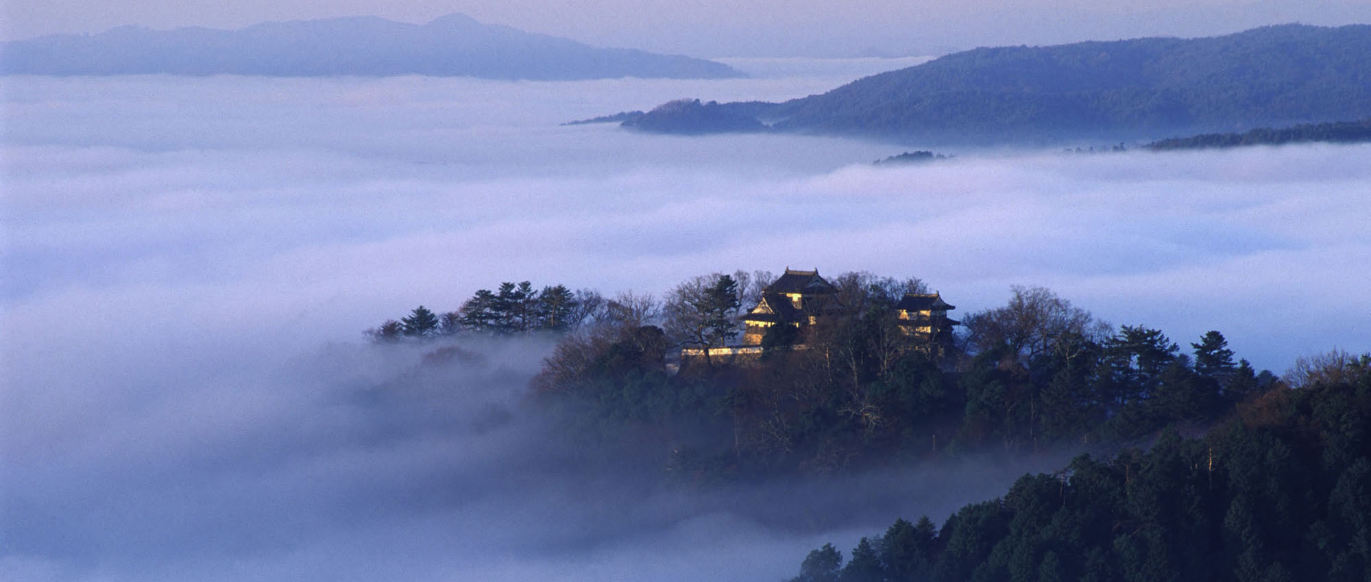 雲海の備中松山城