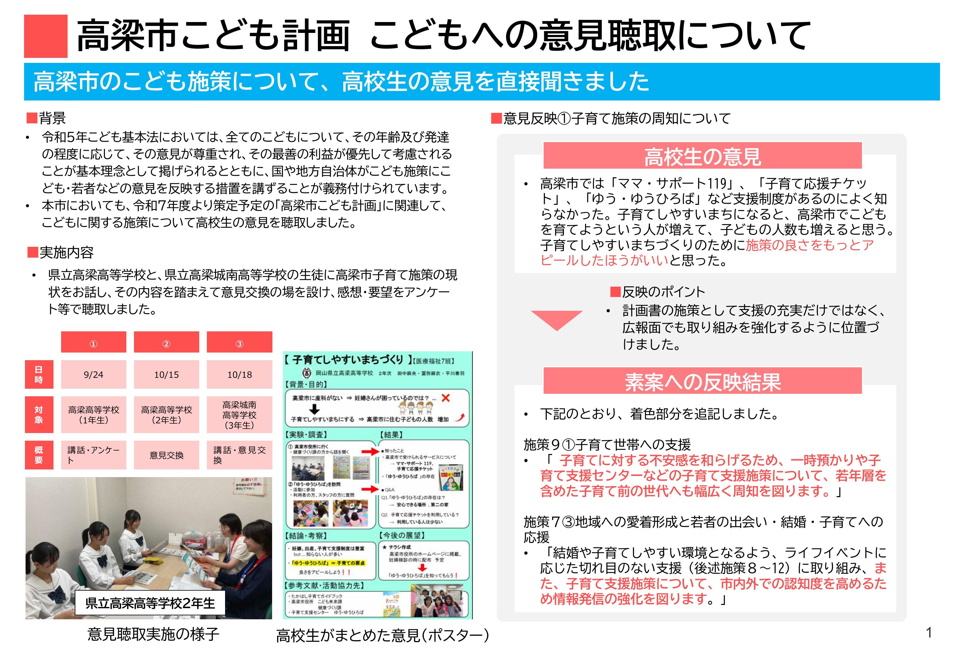 子供の意見聴取結果1
