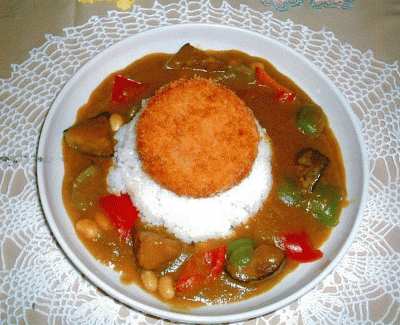 備中高梁「山城」(コロッケ)カレー