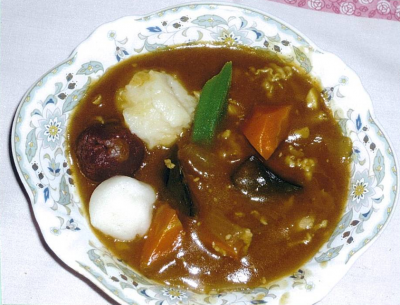 三色スイトンカレー