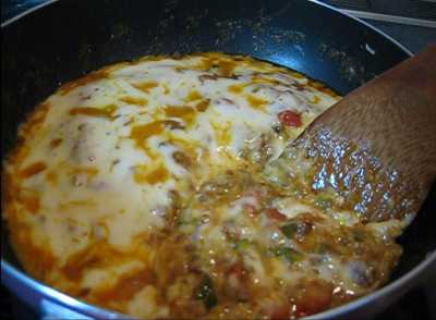 トマトカレークリームドリア