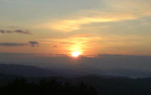 夕日