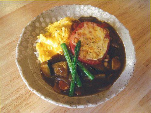 オムカレー on the トマト